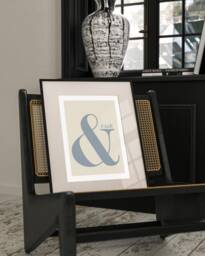And Chill Ampersand Poster, Beige Quote Print, Retro Typography Minimalist Home Decor, Modern Slogan Wall Art, Office, Lounge, A2 A1 - thumbnail 1