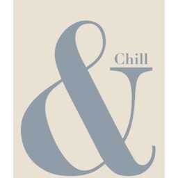 And Chill Ampersand Poster, Beige Quote Print, Retro Typography Minimalist Home Decor, Modern Slogan Wall Art, Office, Lounge, A2 A1 - thumbnail 3