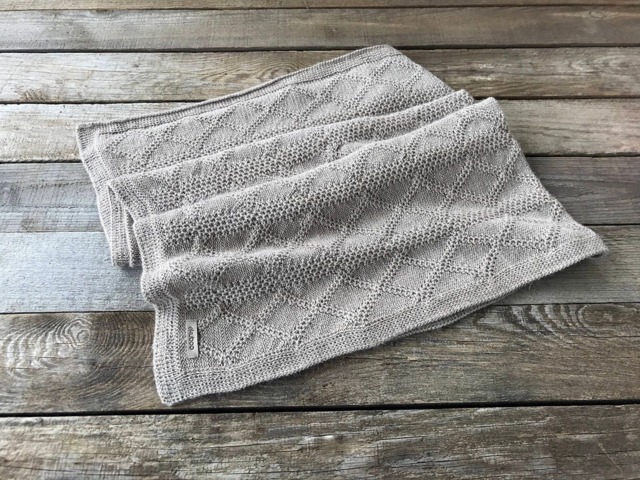 Beige Alpaca Blanket, Knit Wool Baby Wrap, Knitted Brown, Ivory, Throw, Girl, Boy, Newborn Gift, Shower, Photo Prop - image 1