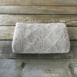 Beige Alpaca Blanket, Knit Wool Baby Wrap, Knitted Brown, Ivory, Throw, Girl, Boy, Newborn Gift, Shower, Photo Prop - thumbnail 2