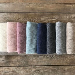 Beige Alpaca Blanket, Knit Wool Baby Wrap, Knitted Brown, Ivory, Throw, Girl, Boy, Newborn Gift, Shower, Photo Prop - thumbnail 3