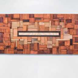 Large Wooden Wall Art Sculpture Unforgettable Statement Piece, Horizontal Artwork Wood - thumbnail 2