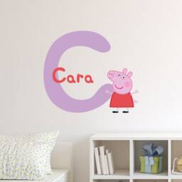 Peppa Pig Wall Sticker - Letter & Name Decal Kids Art - thumbnail 3
