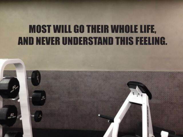 Gym Motivation Quote Wall Decal. . Decor - image 1