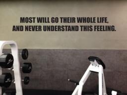Gym Motivation Quote Wall Decal. . Decor - thumbnail 1