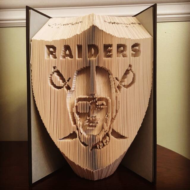 Las Vegas/Oakland Raiders Logo Book Folding