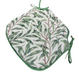 William Morris - Willow Bough Sage Tapestry Small Spindle Back Tie-On Seat Pads Dining/Patio/Garden/Kitchen - thumbnail 3