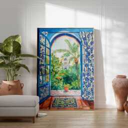Henri Matisse Poster, Islamic Decor, Arabic Wall Art, Floral Print, Landscape Botanical Print - thumbnail 3