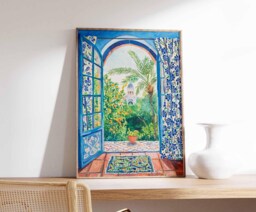 Henri Matisse Poster, Islamic Decor, Arabic Wall Art, Floral Print, Landscape Botanical Print - thumbnail 1