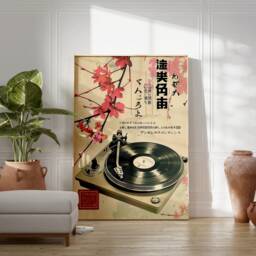 Japanese Retro Music Poster, Vintage Vinyl Wall Art, Print, Asian Gift - thumbnail 2