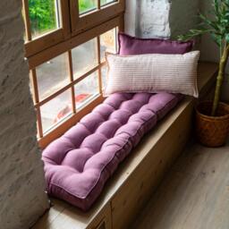Custom Cushion For Bench, Linen Bench Cushion, Tufting Bench Cushion , Window Cushion, Seat, French Floor Pillow - thumbnail 1
