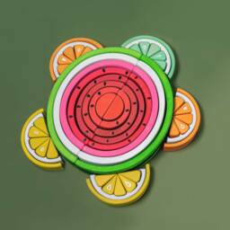 Watermelon Wooden Stacker Toy - Handmade Montessori-Inspired Play For Kids - thumbnail 4