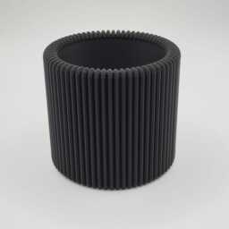 Modern Ribbed Pla Pencil Holder - Minimalist Desk Organizer - thumbnail 3