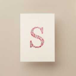 Custom Chinoiserie Letter Wall Art, Floral Baby Monogram Embroidered Nursery Monogram, Monogrammed Name Gifts For Girl - thumbnail 1