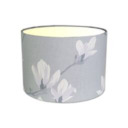 Lampshades in Laura Ashley Magnolia Grove Slate Grey Fabric Free Delivery