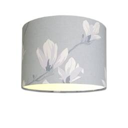 Lampshades in Laura Ashley Magnolia Grove Slate Grey Fabric Free Delivery - thumbnail 2
