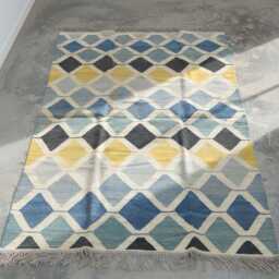 Handmade Kilim Rug Geometric Wool Flatweave - Custom Order - thumbnail 2