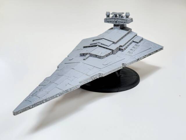 High Detail Star Destroyer Model Ship - 3D Printed Sci-Fi Display - image 1