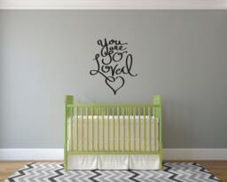 You Are So Loved Wall Decal - Nursery Decor, Vinyl Art - thumbnail 1