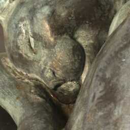 Curled Up Cat Urn, Bronze Sculpture, Memorial, For Ashes - Verdigris Patina By Christine Baxter - thumbnail 3