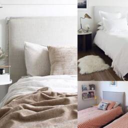 Headboard Slipcover Natural Linen, Custom Made Linen Cover Upholstery, Foot Board Cover, Available in Twin, Full, Queen, King, Etc - thumbnail 2