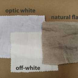 Linen Sheet Set in White With Contrasting Flax Linen Trim - Softened Top Sheet, Fitted 2 Pillowcases Luxury Bedding - thumbnail 4