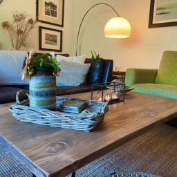 Reclaimed Solid Wood Coffee Table With Black Hairpins, Choice Of Sizes+Colours - thumbnail 2