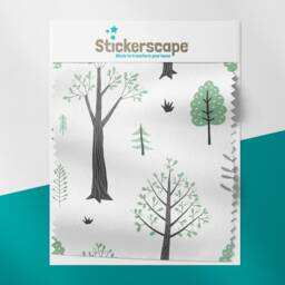 Mint Woodland Trees Roller Blind, Children's Made To Measure, Tree Woodland Blind - thumbnail 3