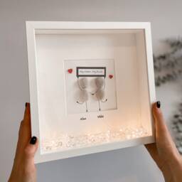 Best Friend Personalised Pebble Art Picture Frame Keepsake Birthday Gift Her Unique My Bestie Rock 30Th 40Th 50Th 60Th I Love You