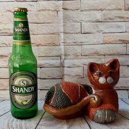 Handmade Ceramic Cat Sculpture, Artistic Pottery Decor - thumbnail 4