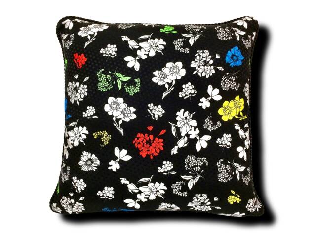 Floral Pop Runway Fabric Pillow - Multi - image 1