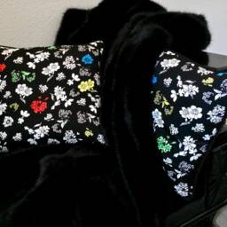 Floral Pop Runway Fabric Pillow - Multi - thumbnail 2