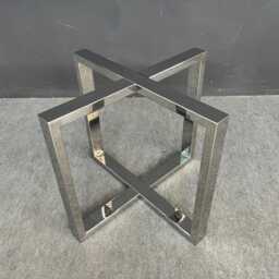 "Handmade Stainless Steel Round Table Base - Modern Dining Legs - 28"" H X 35" - thumbnail 2