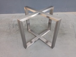 "Handmade Stainless Steel Round Table Base - Modern Dining Legs - 28"" H X 35" - thumbnail 1