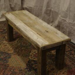 "Rustic Driftwood Bench - 46"" X 14" - thumbnail 3