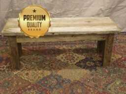 "Rustic Driftwood Bench - 46"" X 14" - thumbnail 1
