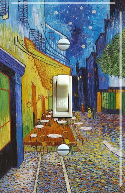 The Cafe' Vincent Van Gogh, Switch Plate Cover, Wall Plate, Single/Double, Home Decor - image 1