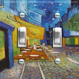 The Cafe' Vincent Van Gogh, Switch Plate Cover, Wall Plate, Single/Double, Home Decor - thumbnail 2