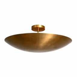 Mid Century Brass Dome Ceiling Light - Sputnik Chandelier Flushmount - thumbnail 4