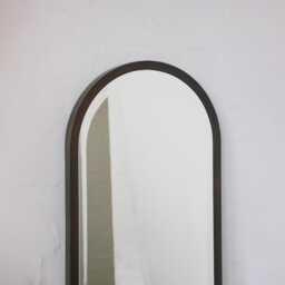 Capsula??? Pill Shape Bevelled Mirror With A Handcrafted Bronze Patina Frame, Xl - thumbnail 3