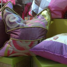 Bohemian Purple & Green Velvet Pillow Cover Designer Jane Hall - thumbnail 2
