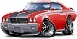 1970 Buick Gsx Wall Decal Classic Car Photo, Man Cave Decor - thumbnail 1