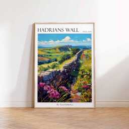 Hadrian's Wall Travel Poster England Heritage Art Print - thumbnail 3
