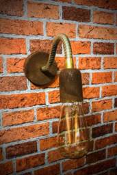 Rusty Metal Adjustable Reading Wall Light - thumbnail 1
