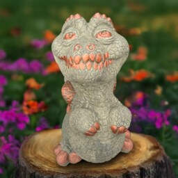 Concrete Statue Stone Dragon Figurine Garden Guardian Sculpture Outdoor Mythical Ornament Gift For Lovers House Decor Holiday Gift - thumbnail 2