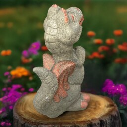 Concrete Statue Stone Dragon Figurine Garden Guardian Sculpture Outdoor Mythical Ornament Gift For Lovers House Decor Holiday Gift - thumbnail 3