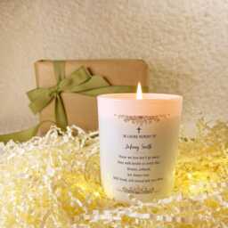 Memorial Candle For Loss Of Loved One, Memory Celebration Life, Funeral Candle, Gift Prayer In - thumbnail 1