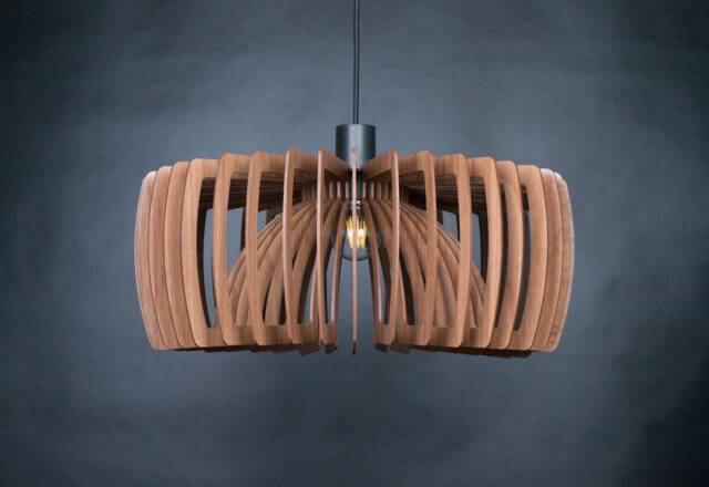 Wooden Ceiling Light, Wood Lamp, Pendant Light, Chandelier Lighting, Geometric Lamp, Dining Light, Pendant Lights Wood, Modern - image 1