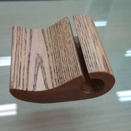 Tear Drop Ash Wood Business Card Holder Desk Decor - thumbnail 4