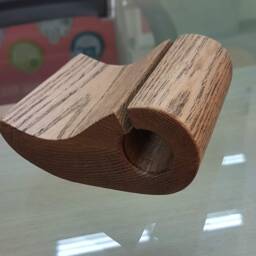 Tear Drop Ash Wood Business Card Holder Desk Decor - thumbnail 2